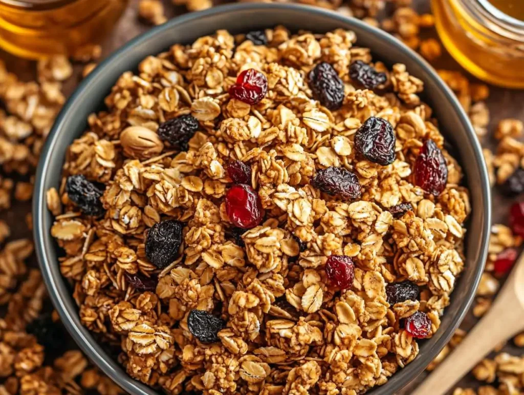 How to make granola crunchy and not chewy?